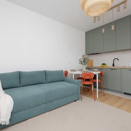 Daire Modern And Comfortable Studios With Smart Tvs Near Pge By Noclegi Renters